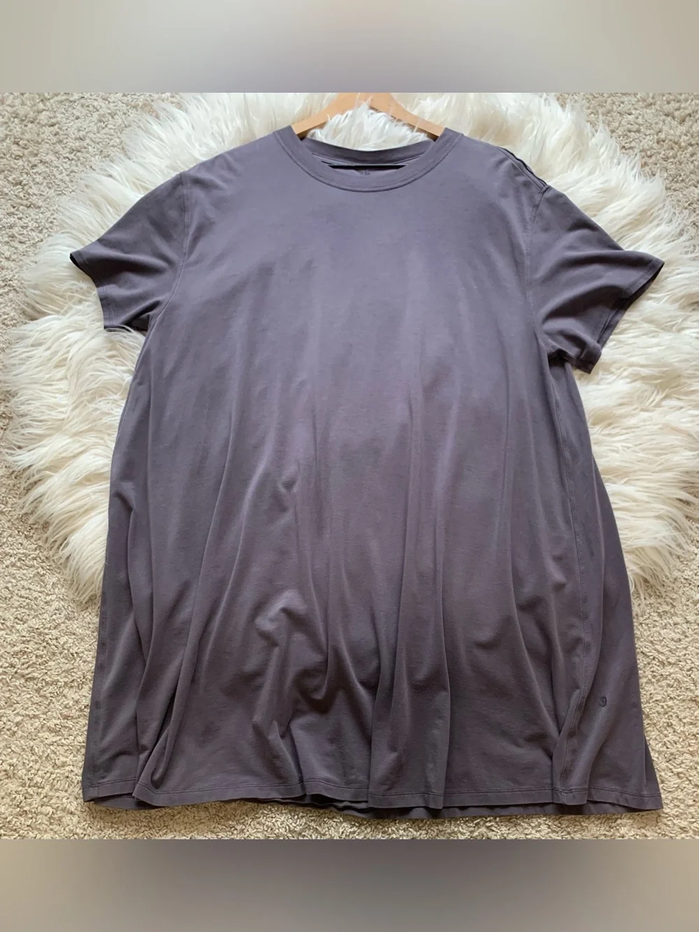 Lululemon All Yours Tee Dress Moonphase Eggplant Purple Size 8